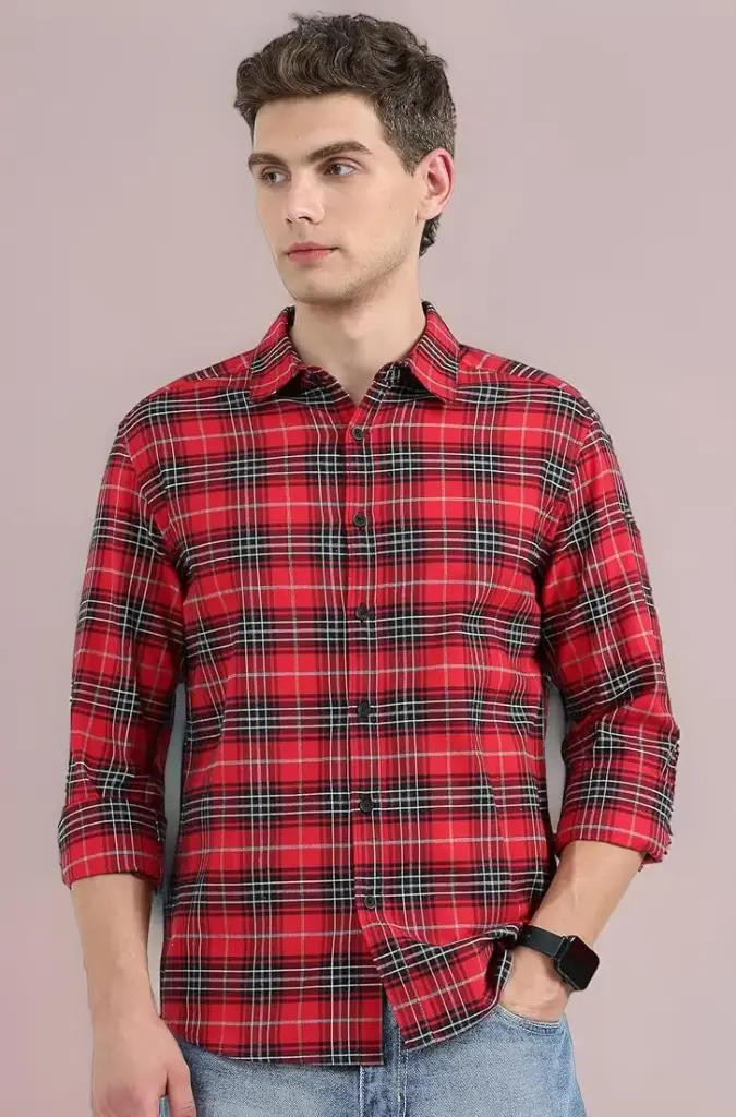 MEN CHECKED SHIRT