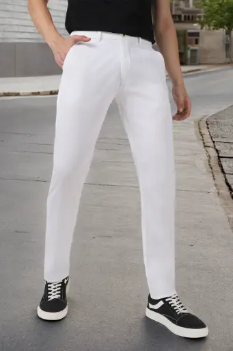 WHITE MEN PANT